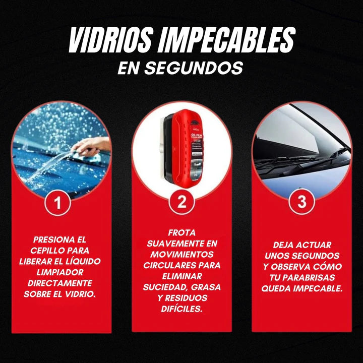 Windry® Cepillo para Parabrisas + Shampoo quita grasa GRATIS