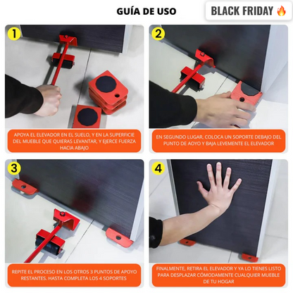 Kit De Desplazamiento De Muebles Pesados (EN OFERTA) 🔥